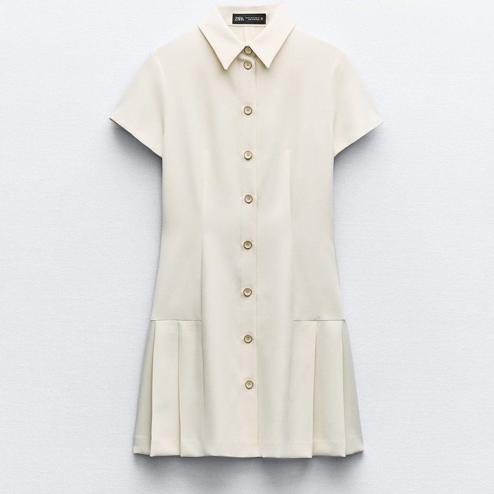 Zara mini shirt dress NWT
